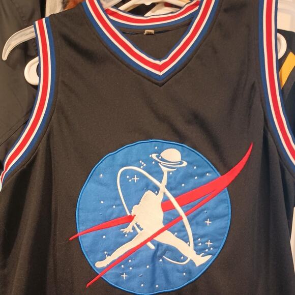 Space Jesus NASA Jumpman 23 Basketball Jersey - Mens XL Embroidered ATS dubstep - Picture 1 of 2